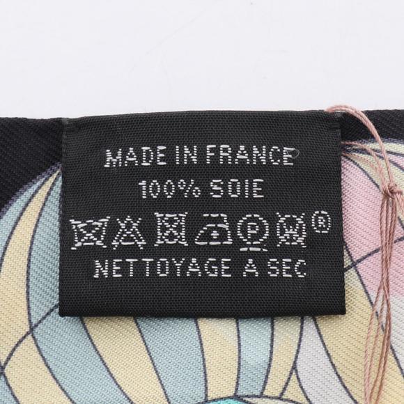 HERMES Black Silk Scarf - Picture 4 of 4